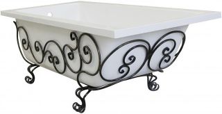 Кованая подставка для ванны Эстет Дельта 150 ФР-00001215 патина